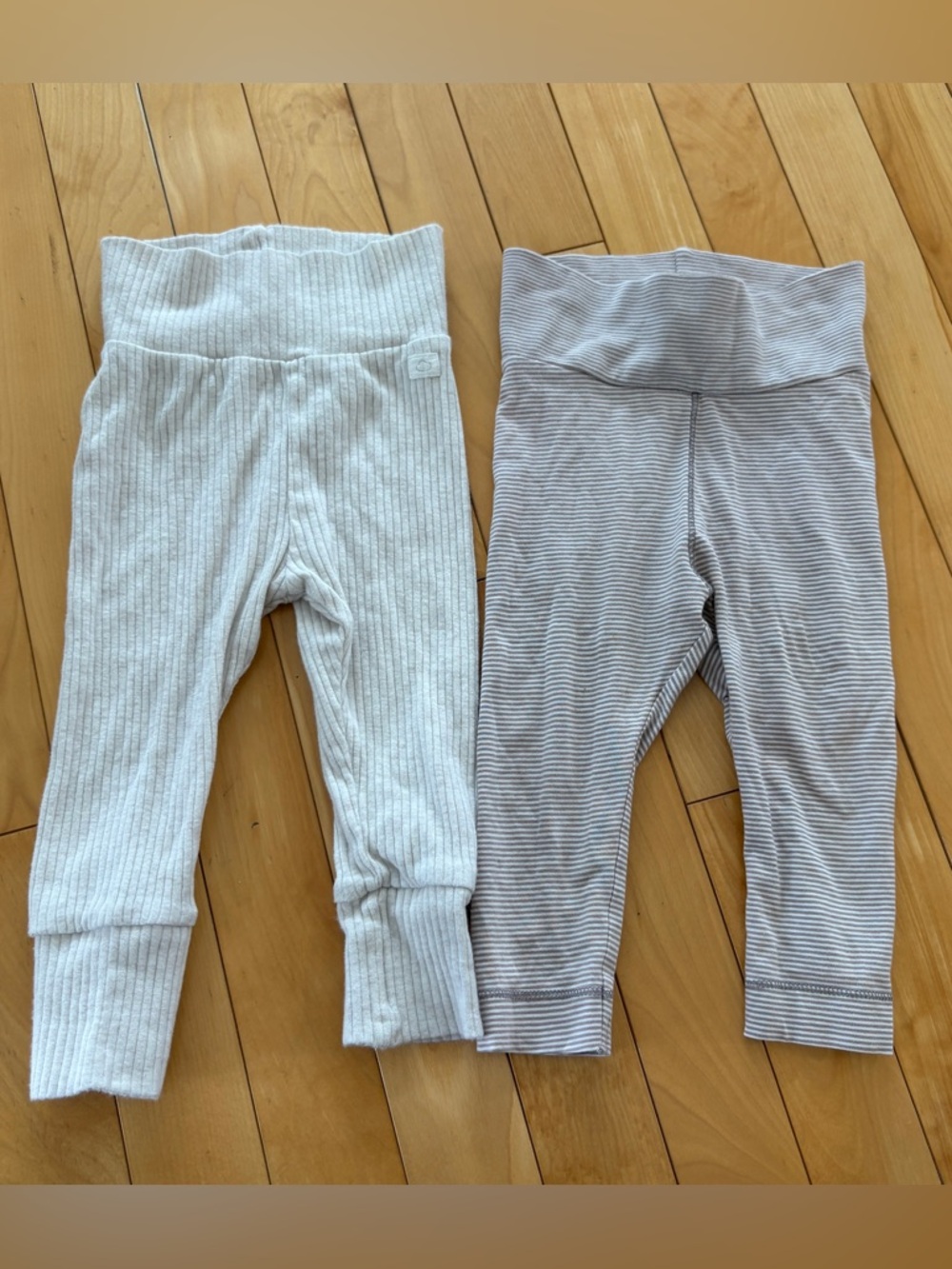 H&M baby pants size 6-9 months unisex stripes & ribbed